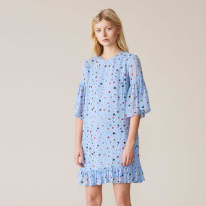 dainty georgette mini dress